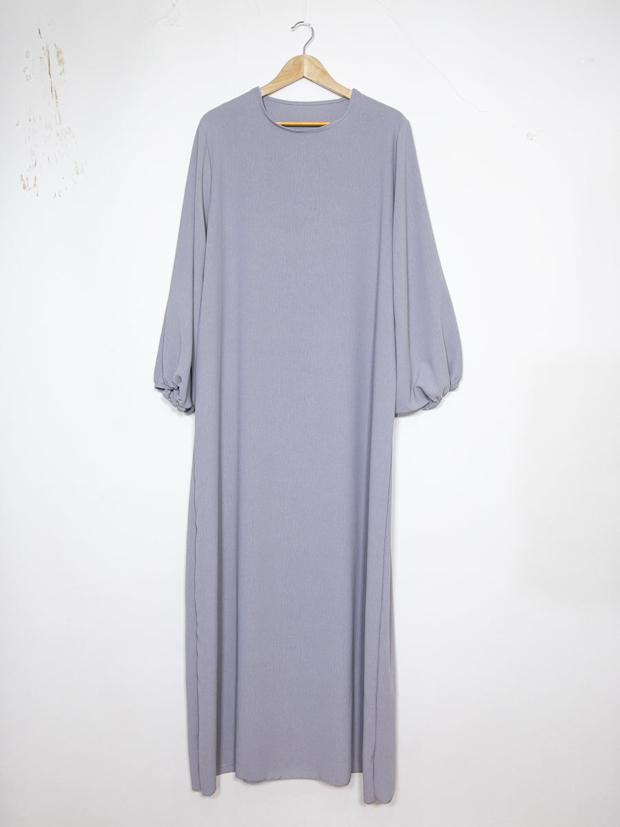 Robe abaya réf RoL2370jazz - Abaya longue en tissu jazz taille longue pour femme 185cm design fluide avec manches ballon