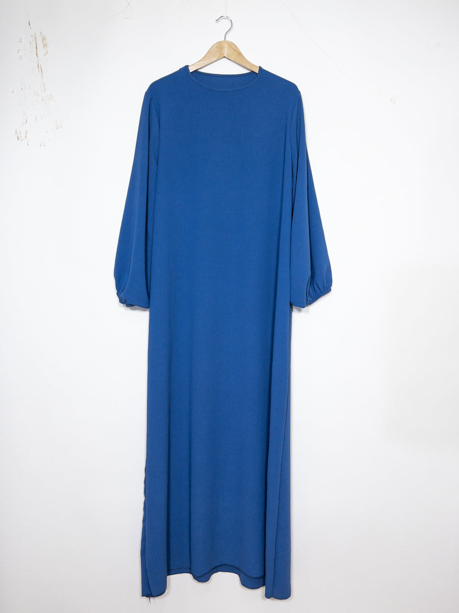 Robe abaya réf RoL2370jazz - Abaya longue en tissu jazz taille longue pour femme 185cm design fluide avec manches ballon