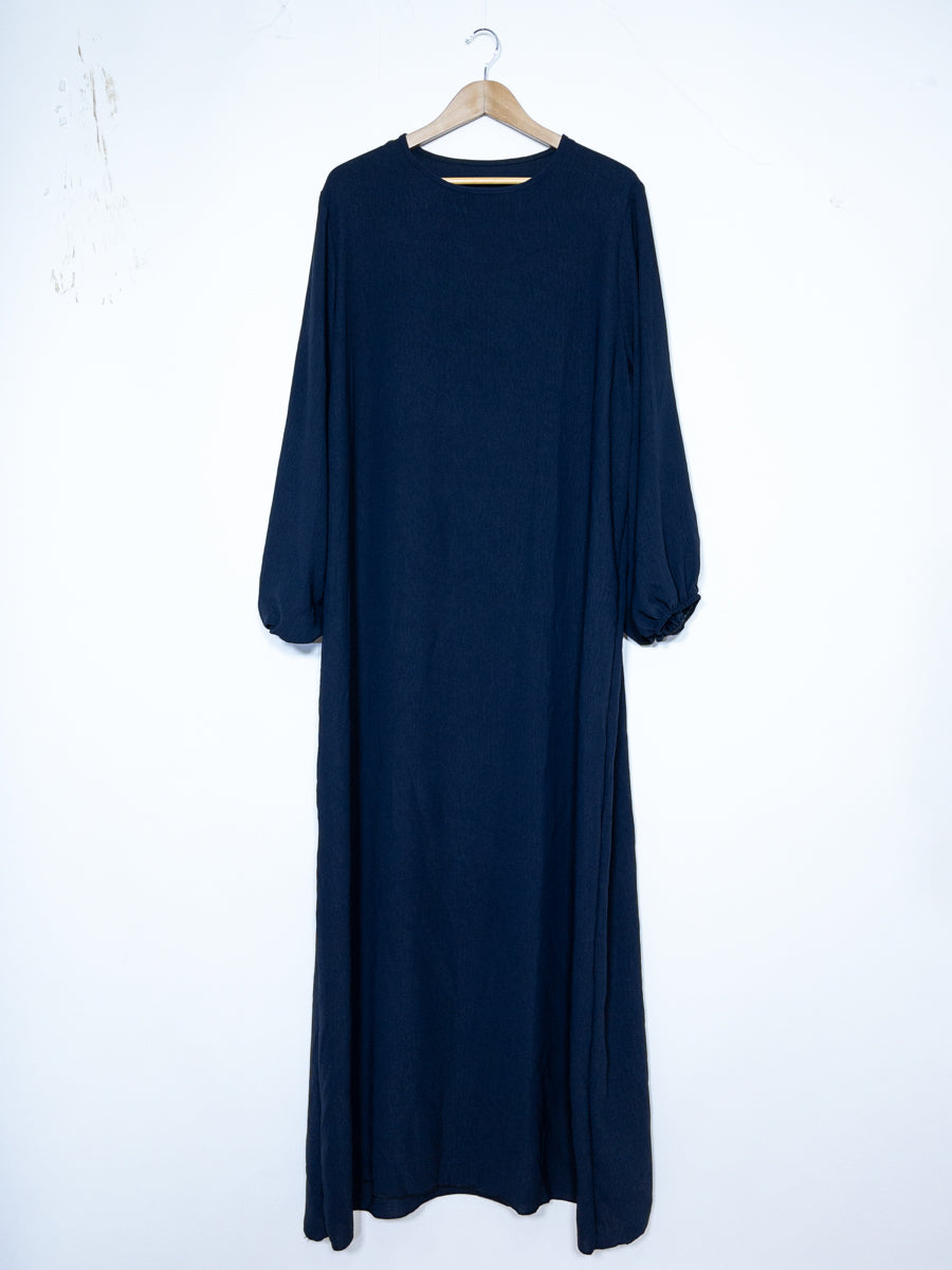 Robe abaya réf RoL2370jazz - Abaya longue en tissu jazz taille longue pour femme 185cm design fluide avec manches ballon