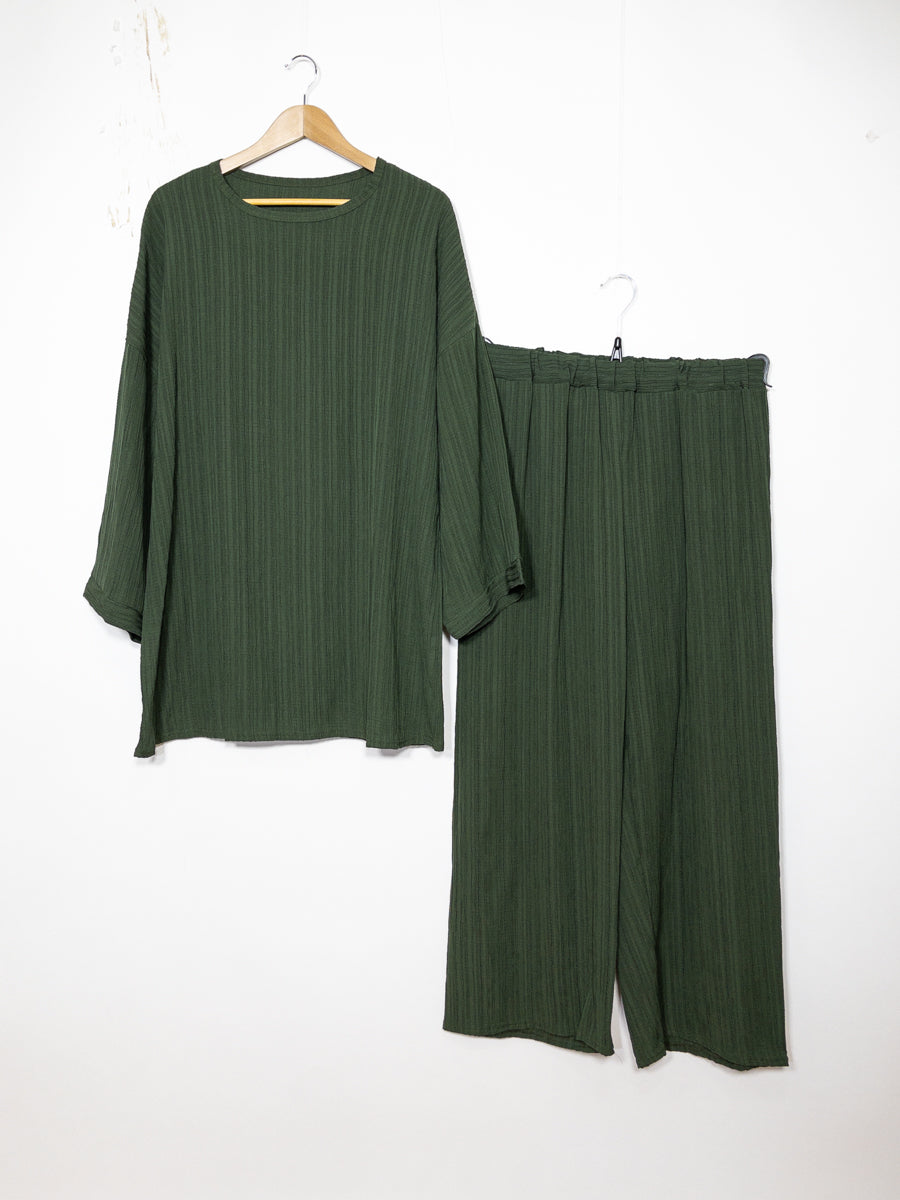 Abaya Set Ref: EN2335 FF-59PAN - Abaya Tunic and Flared Trousers Set, Flowing and Comfortable