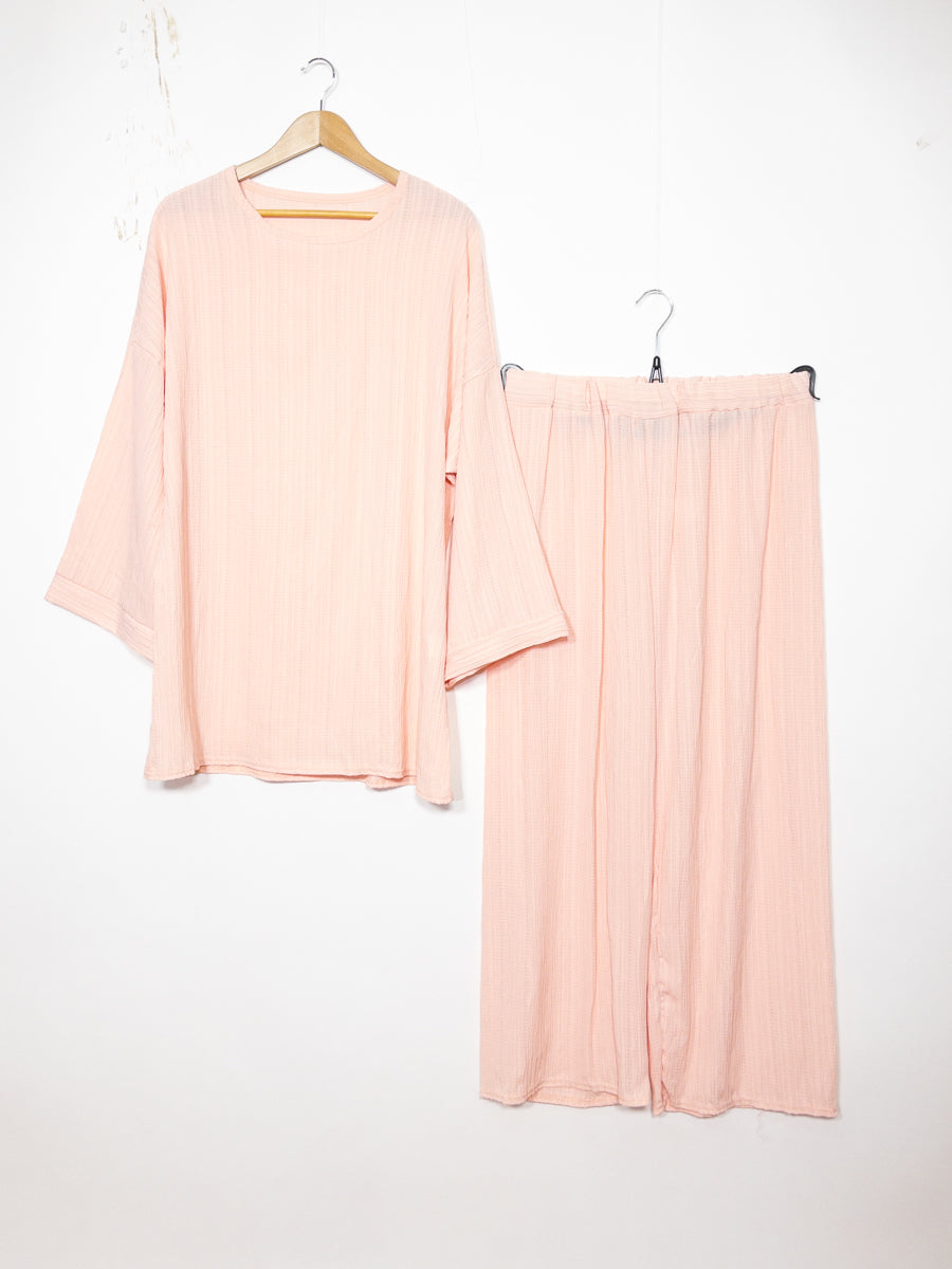 Abaya Set Ref: EN2335 FF-59PAN - Abaya Tunic and Flared Trousers Set, Flowing and Comfortable