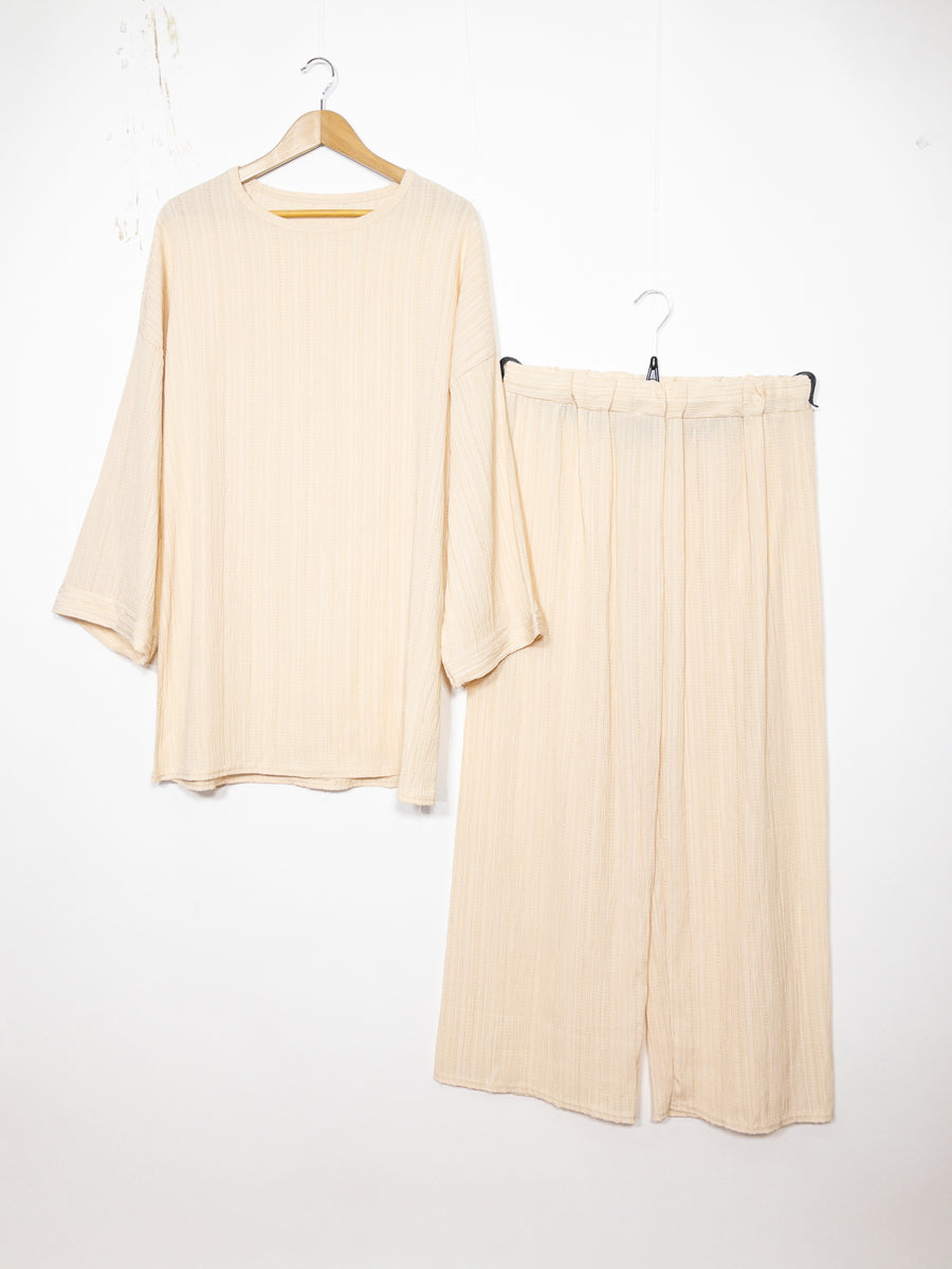 Abaya Set Ref: EN2335 FF-59PAN - Abaya Tunic and Flared Trousers Set, Flowing and Comfortable
