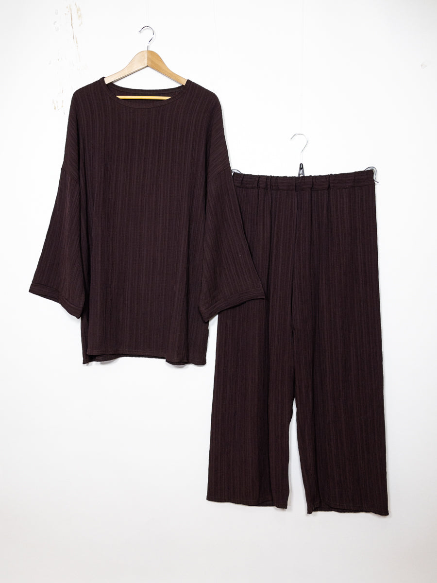 Abaya Set Ref: EN2335 FF-59PAN - Abaya Tunic and Flared Trousers Set, Flowing and Comfortable