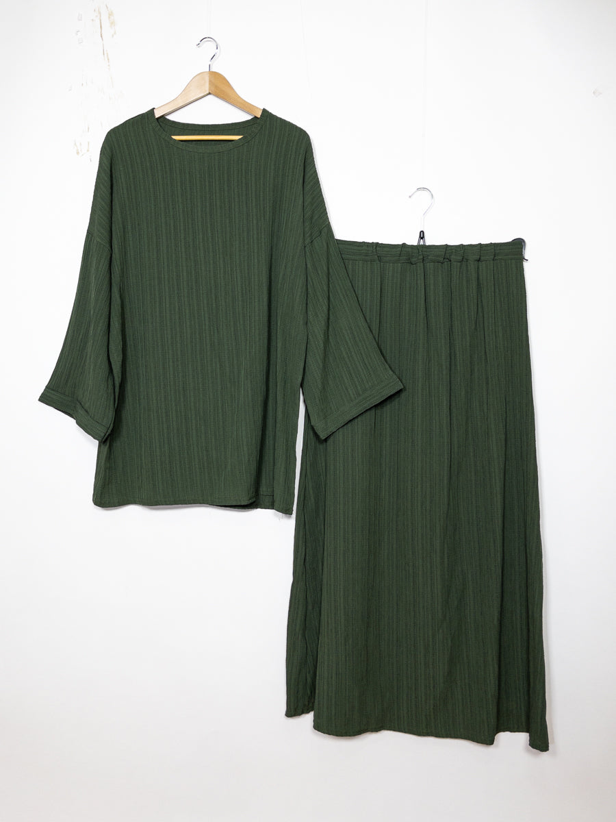 Abaya Set Ref: EN2335 FF-85JU - Abaya Tunic and Flared Skirt Set, Elegant