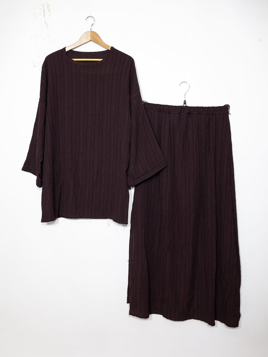 Abaya Set Ref: EN2335 FF-85JU - Abaya Tunic and Flared Skirt Set, Elegant