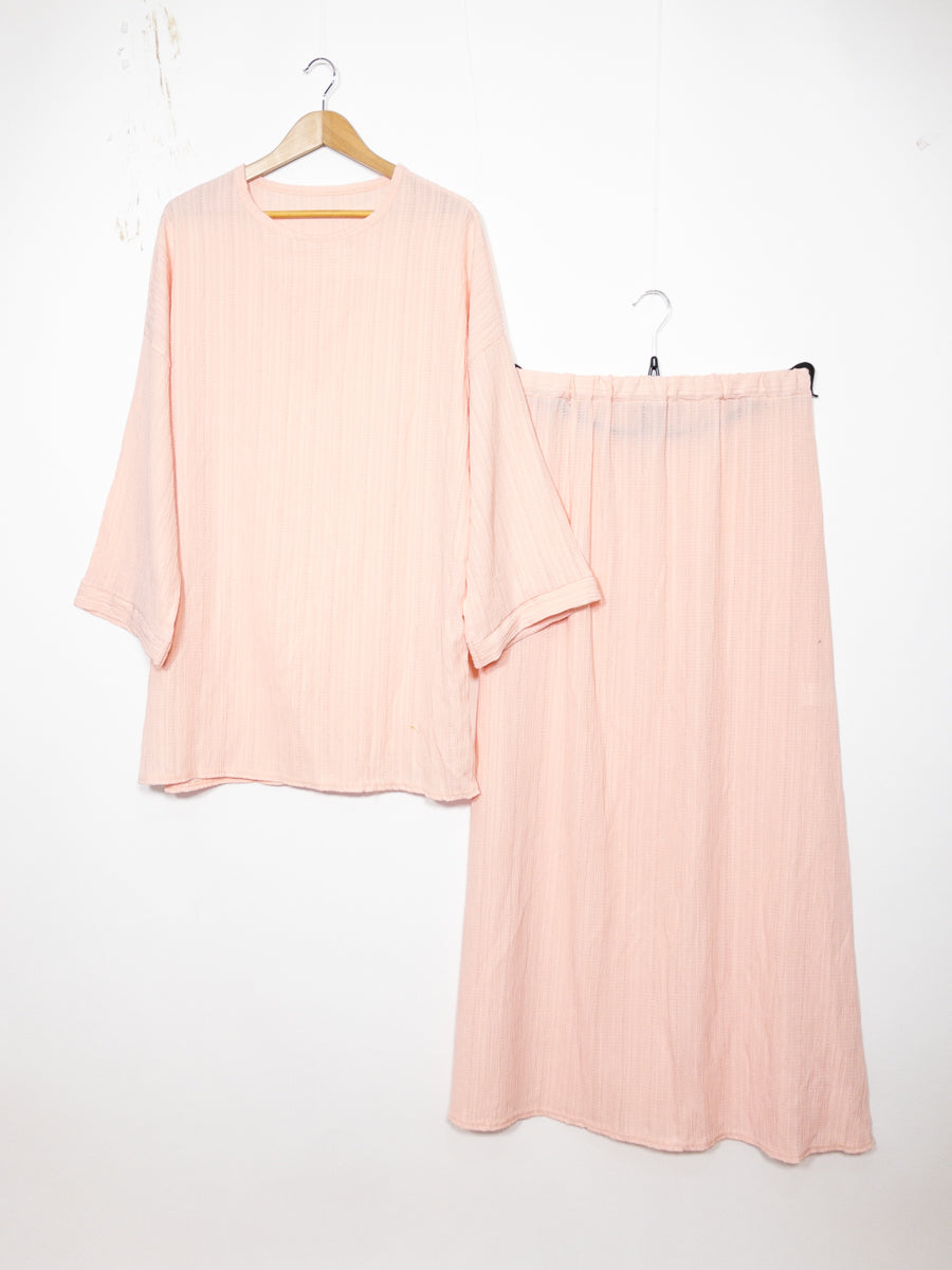 Abaya Set Ref: EN2335 FF-85JU - Abaya Tunic and Flared Skirt Set, Elegant
