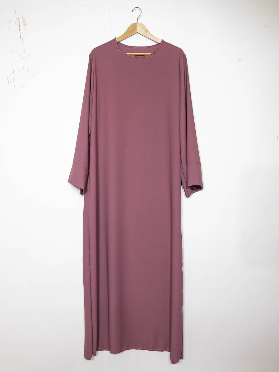 Abaya longue en soie de Médine REF: Ro2333pk