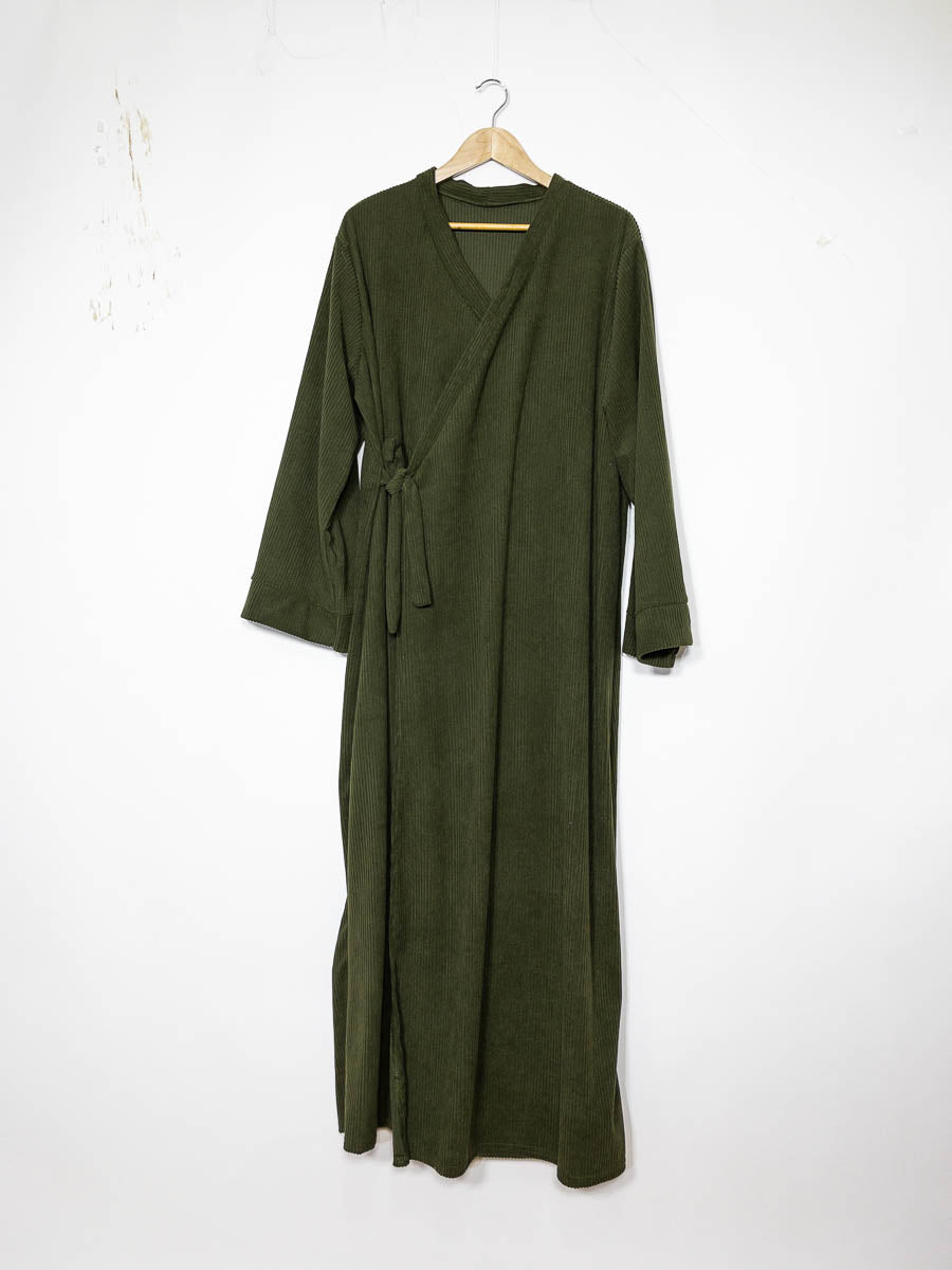 Vestido Abaya Ref: 2500 Vestido Abaya em Veludo Canelado estilo kimono