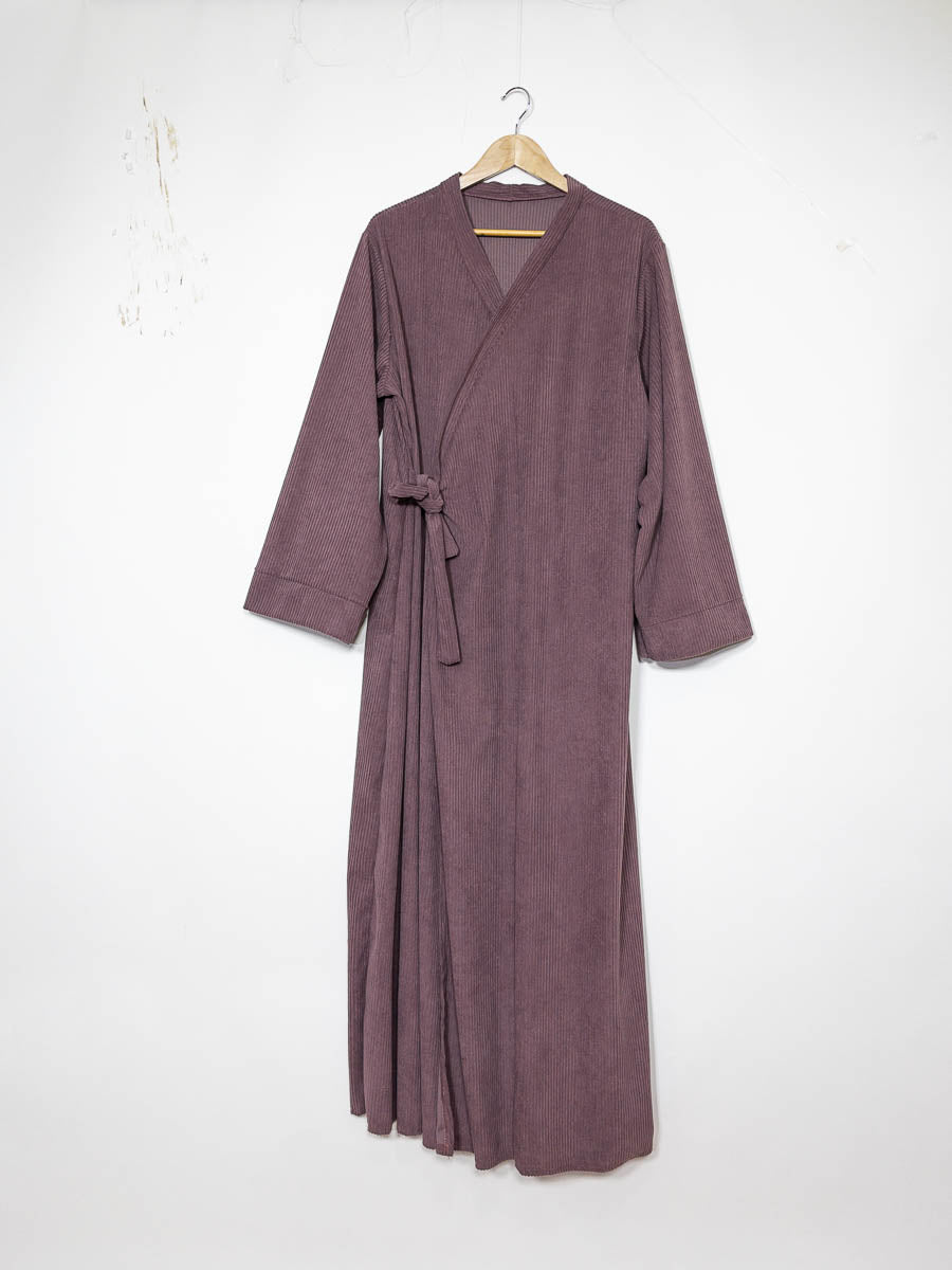 Robe abaya ref:2500 Robe Abaya en Velours Côtelé style kimono