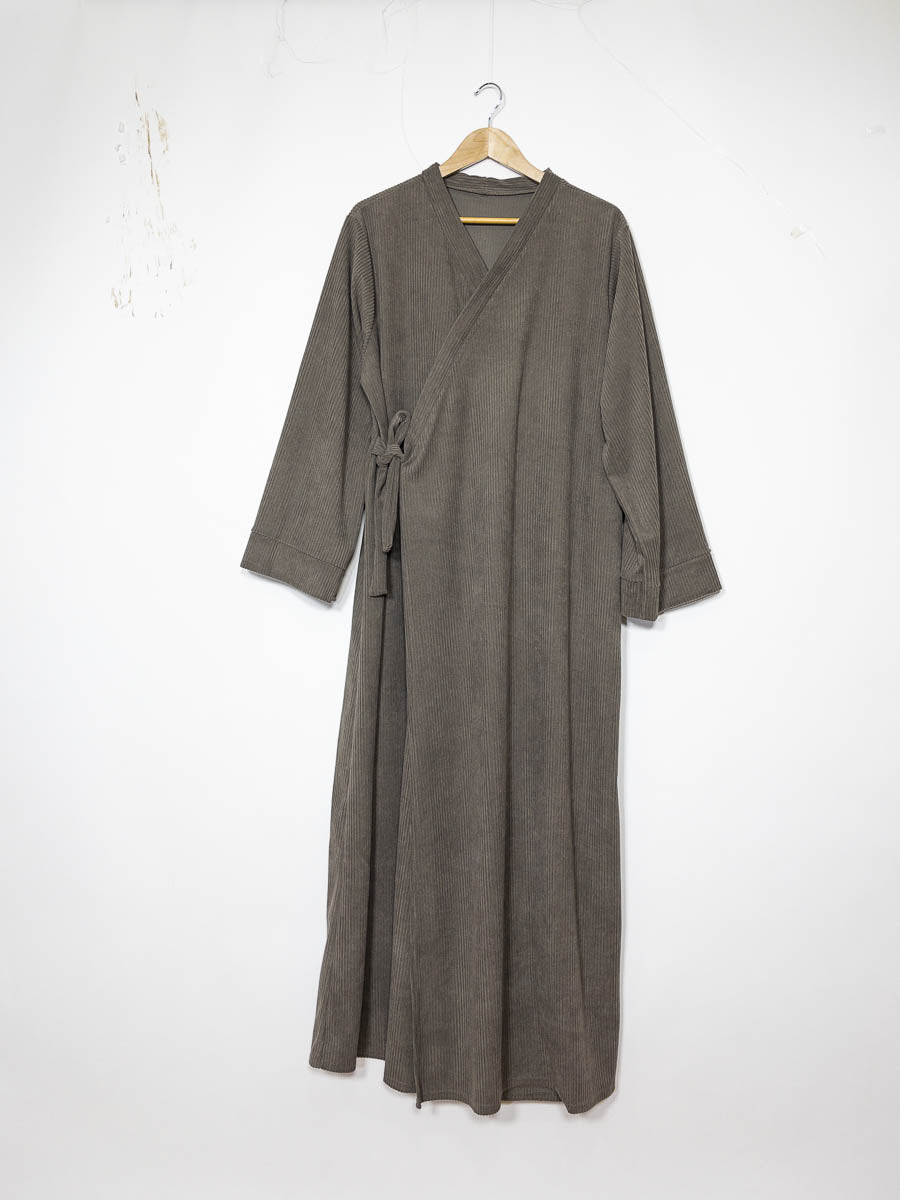 Vestido Abaya Ref: 2500 Vestido Abaya em Veludo Canelado estilo kimono