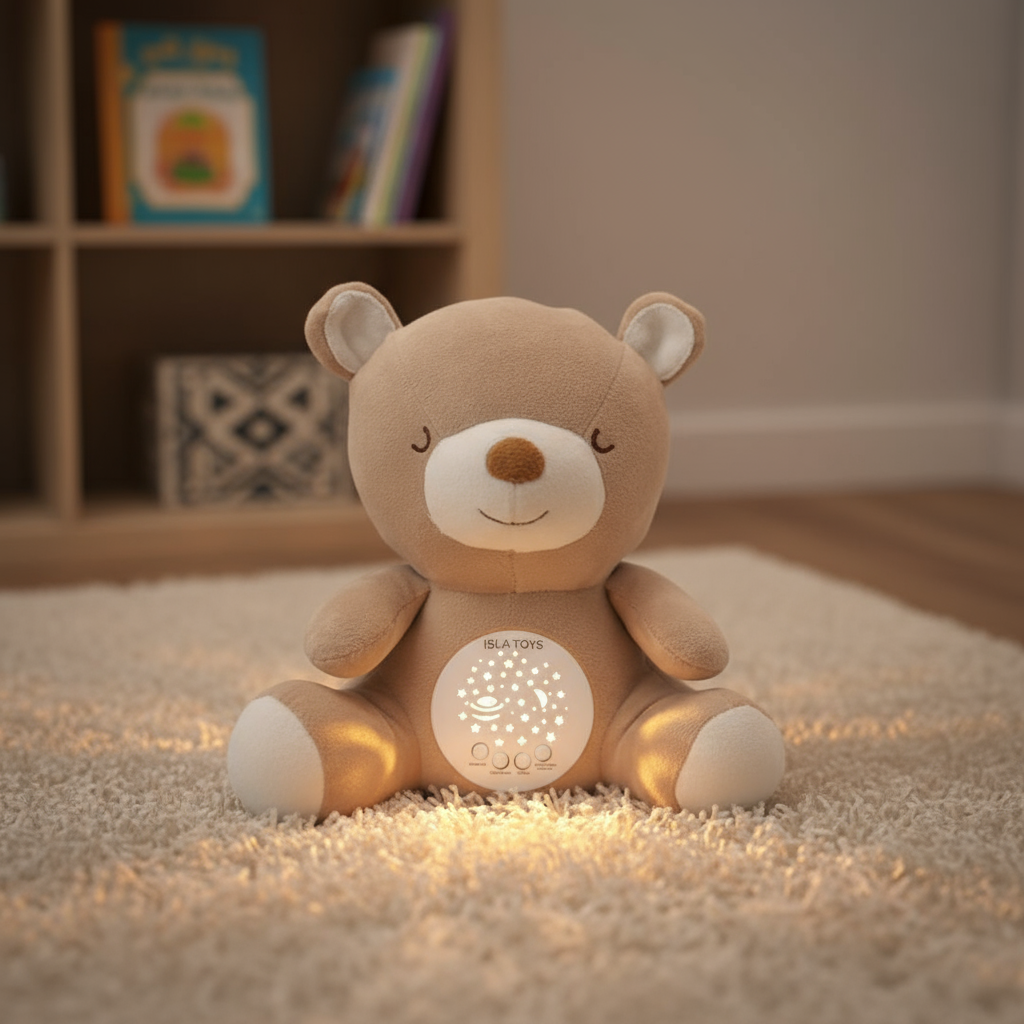 Sommeil Paisible Assuré Doudou Islamique Peluche Veilleuse Coranique, Lumineuse, Jouet Éducatif, Isla TOYS, 24 cm