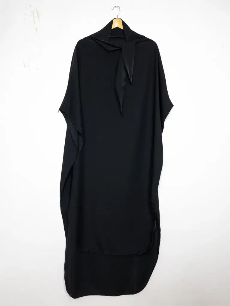 Khrimar soie de médine REF: 2371pk (stock limité) no restock - khimar longue en soie de Médine élégante et confortable