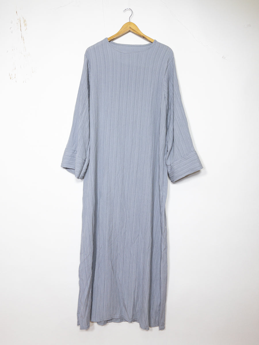 Long Abaya for Women REF: Ro2387FF - Wide-Sleeve Abaya Dress in Highly Durable Textured Fabric