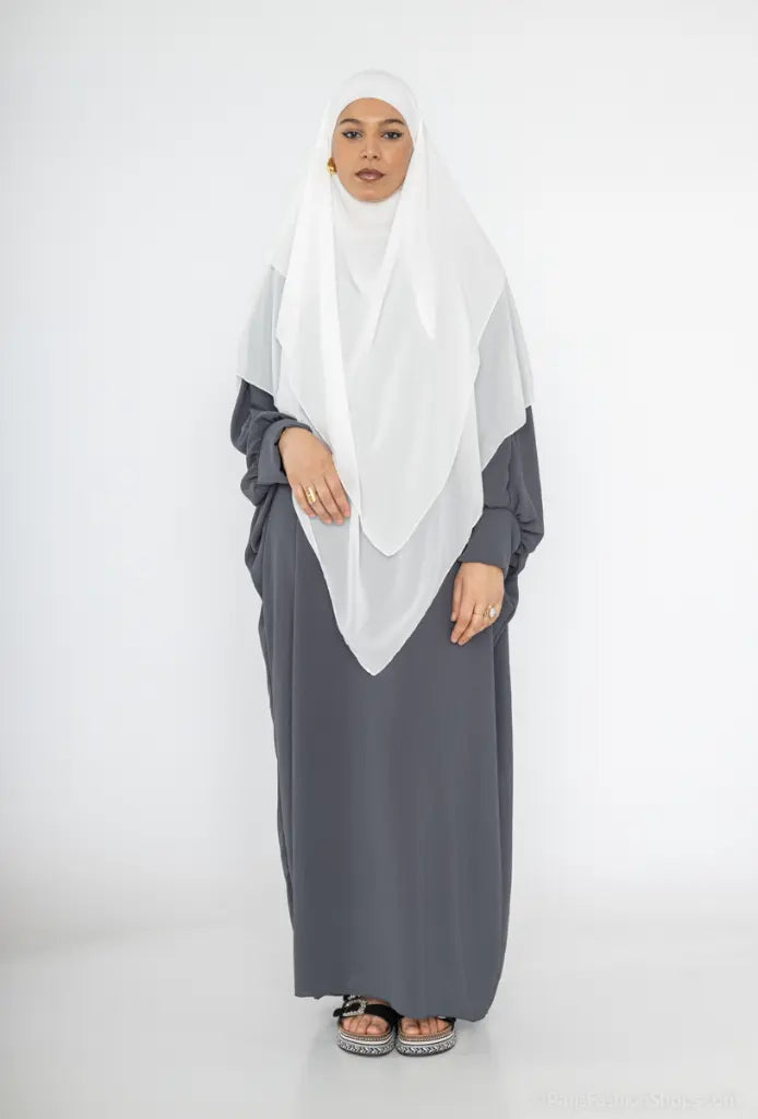 Abaya longue pour femme REF: RO2315JAZZ Abaya longue en jazz avec manches papillon pour femme
