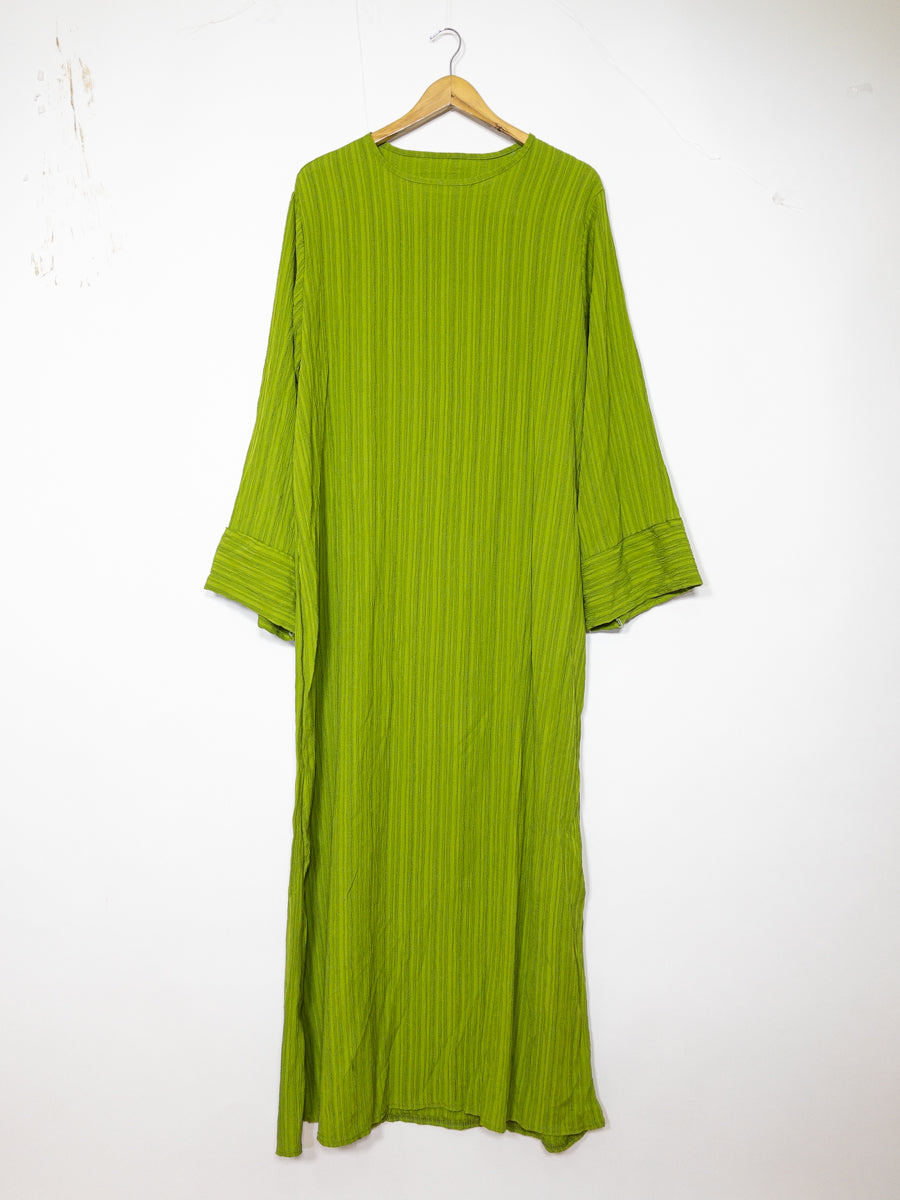 Long Abaya for Women REF: Ro2387FF - Wide-Sleeve Abaya Dress in Highly Durable Textured Fabric
