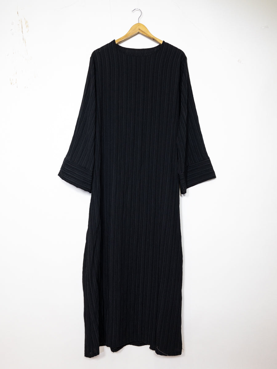Long Abaya for Women REF: Ro2387FF - Wide-Sleeve Abaya Dress in Highly Durable Textured Fabric