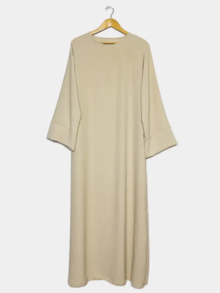 Abaya longue en soie de Médine REF: Ro2333pk