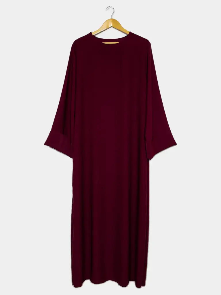 Abaya longue en soie de Médine REF: Ro2333pk