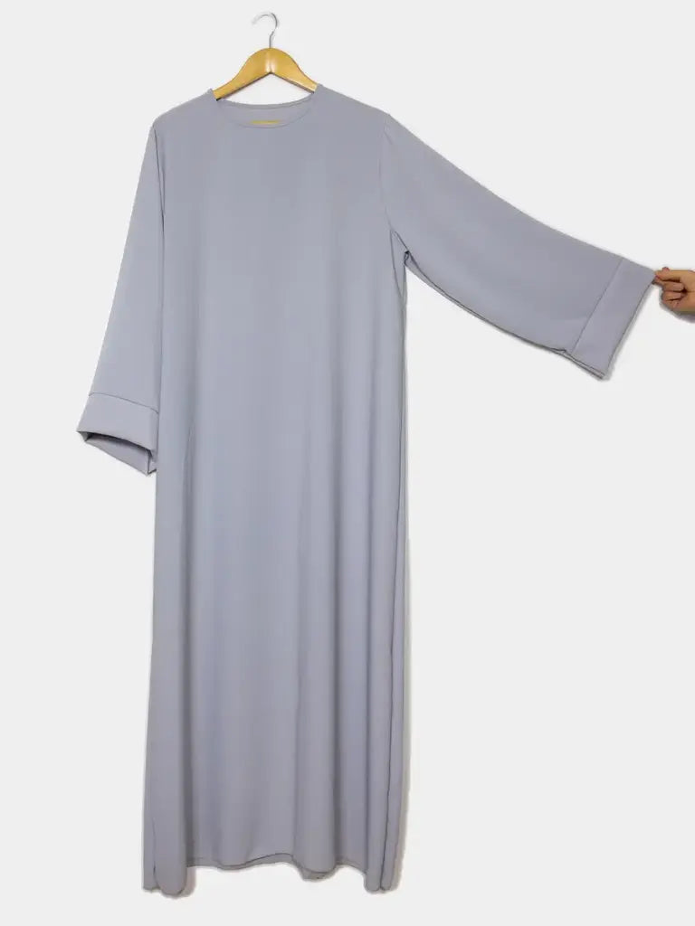 Abaya longue en soie de Médine REF: Ro2333pk