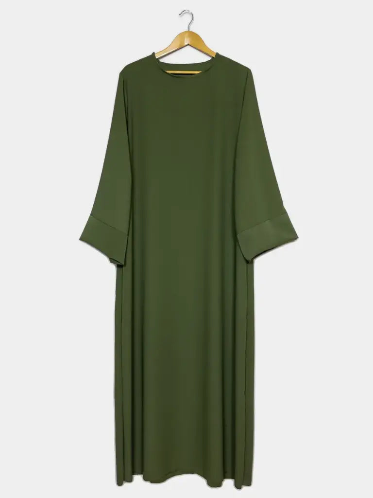 Abaya longue en soie de Médine REF: Ro2333pk