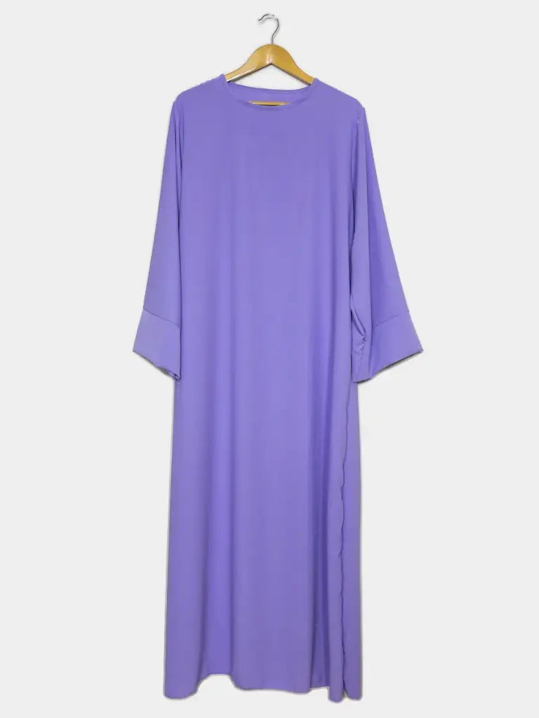 Abaya longue en soie de Médine REF: Ro2333pk