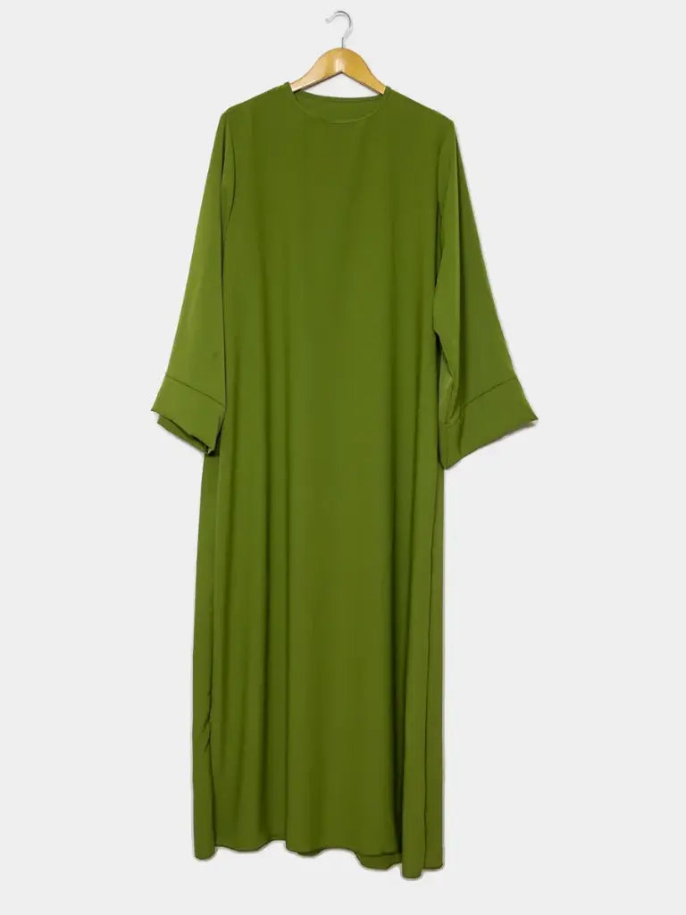 Abaya longue en soie de Médine REF: Ro2333pk