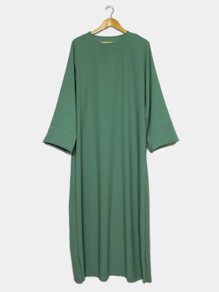 Abaya longue en soie de Médine REF: Ro2333pk