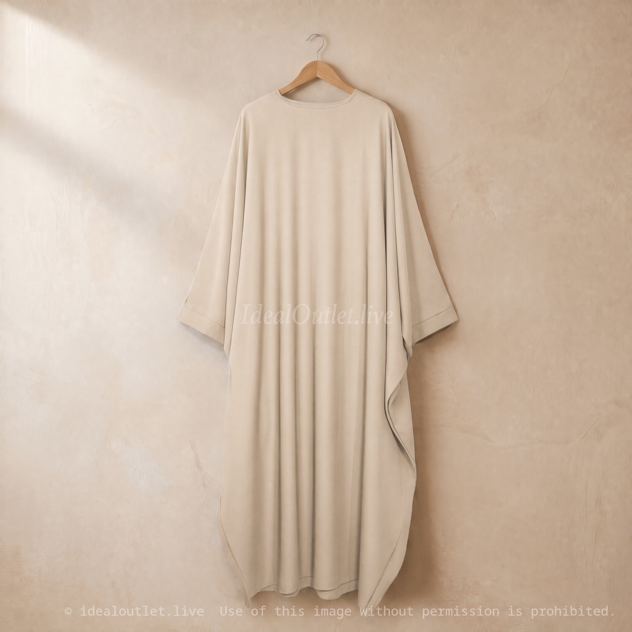 Abaya longue femme REF: Ro2389pk - taille ajustable selon la silhouette - élégante et classe pour vos occasions