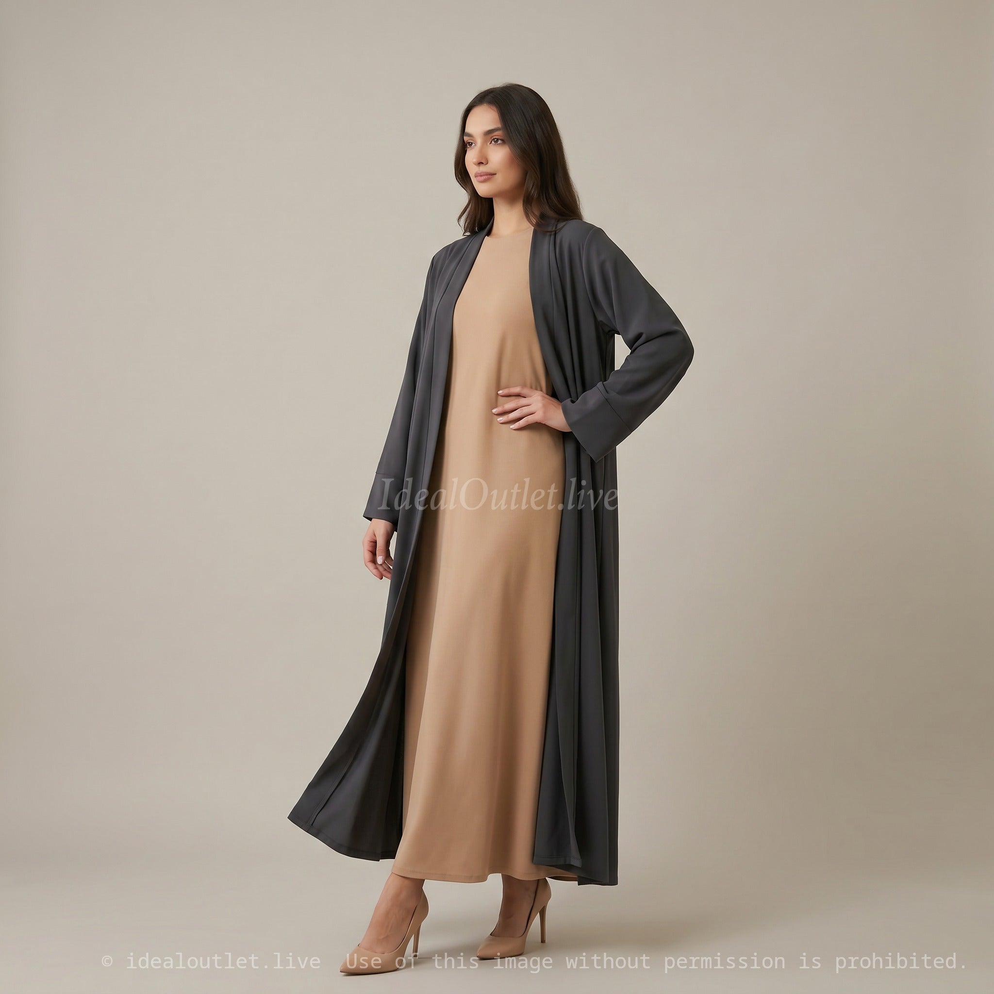 Kimono fluide en soie de Médine, GI2361PK