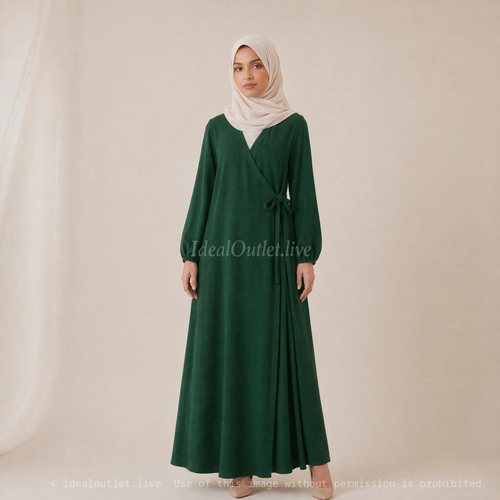 Robe Abaya Porte Feuille Ro2372 Jazz pour Femme - Élégante et Confortable
