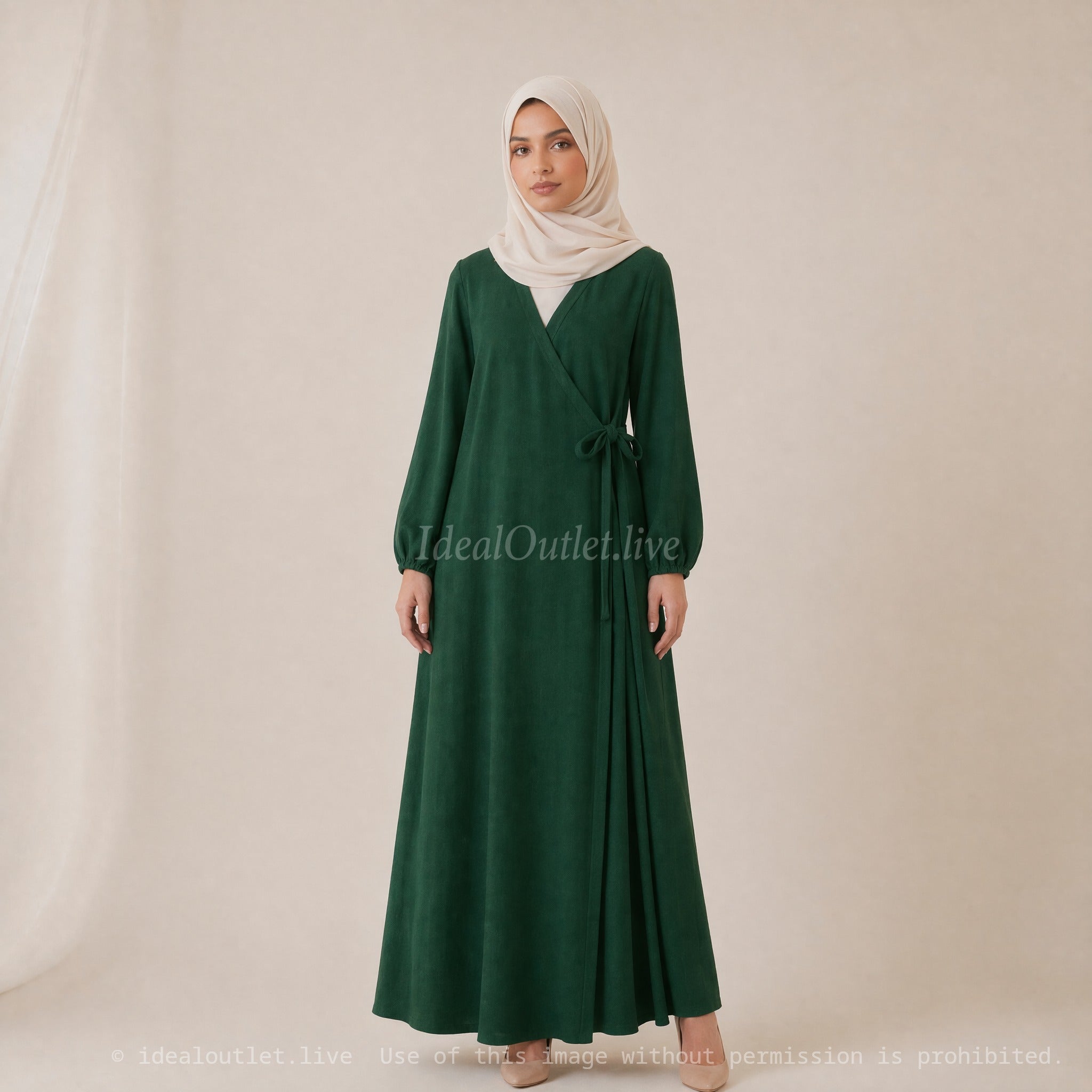 Robe Abaya Porte Feuille Ro2372 Jazz pour Femme - Élégante et Confortable