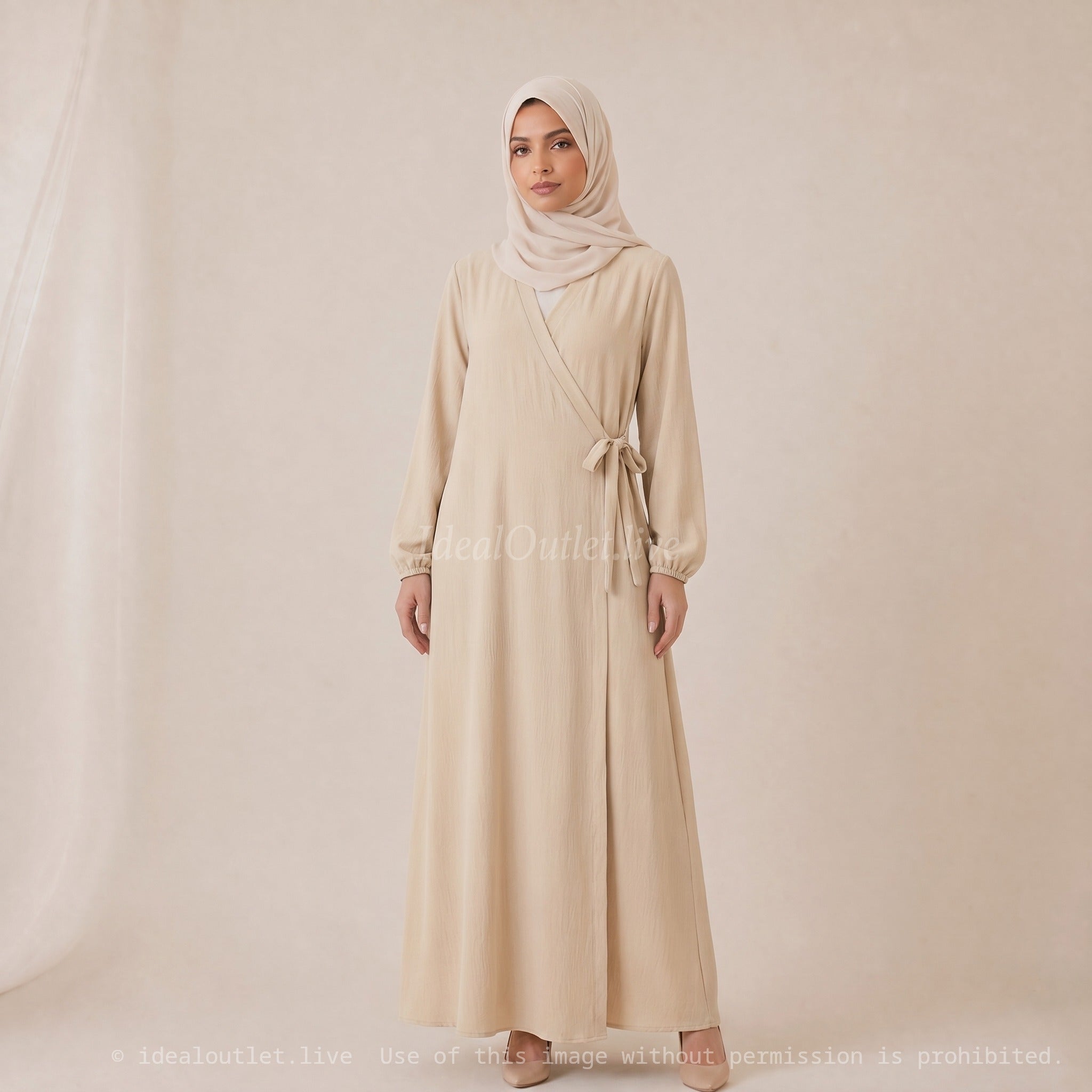 Robe Abaya Porte Feuille Ro2372 Jazz pour Femme - Élégante et Confortable