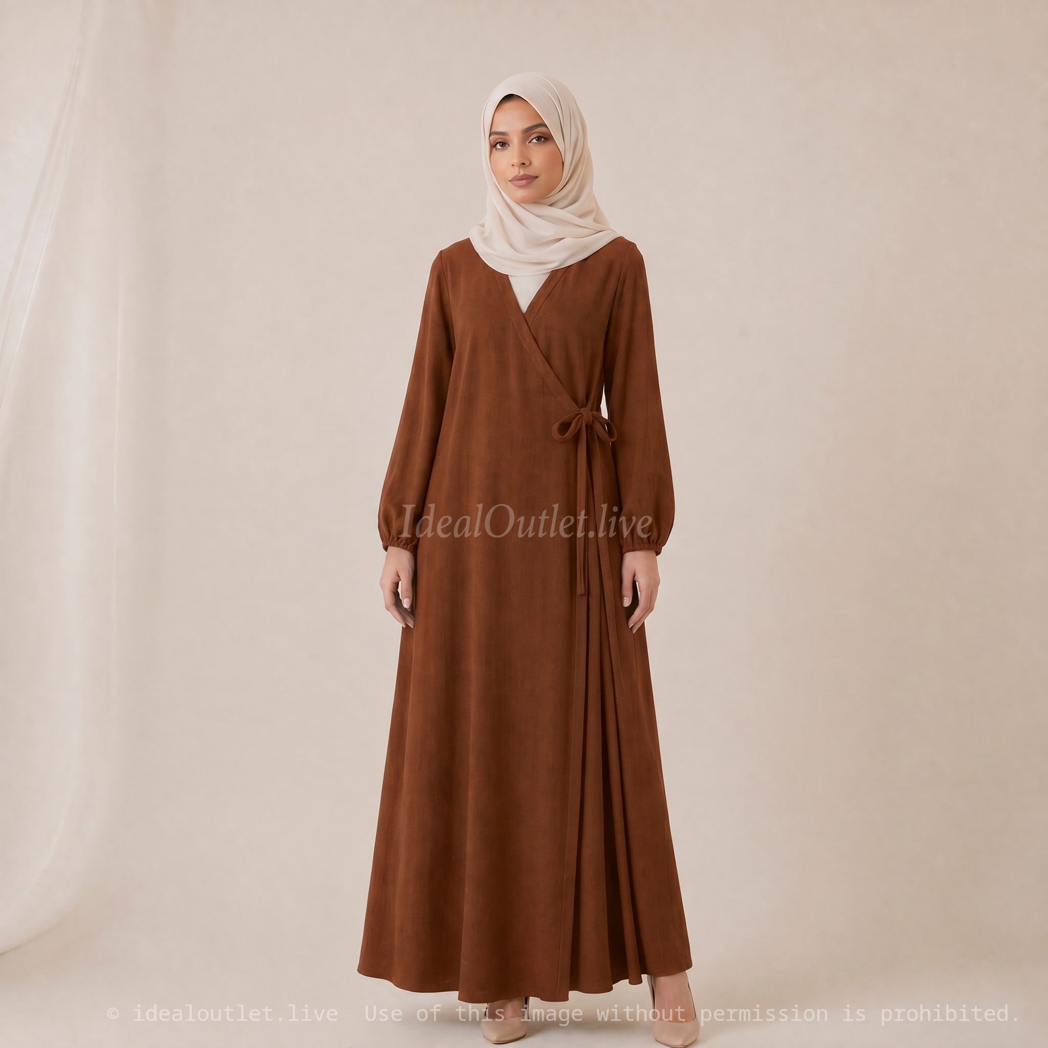 Robe Abaya Porte Feuille Ro2372 Jazz pour Femme - Élégante et Confortable