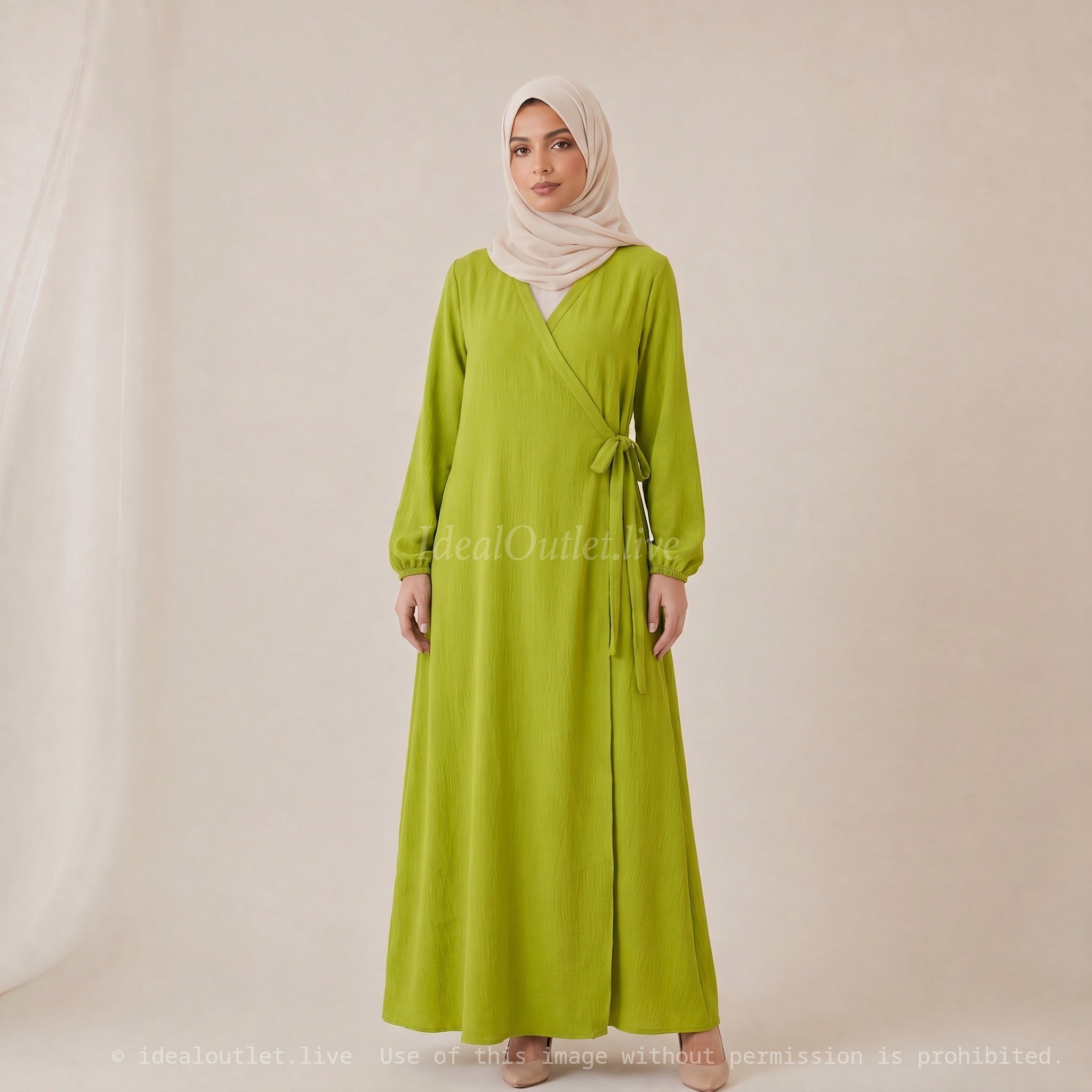 Robe Abaya Porte Feuille Ro2372 Jazz pour Femme - Élégante et Confortable