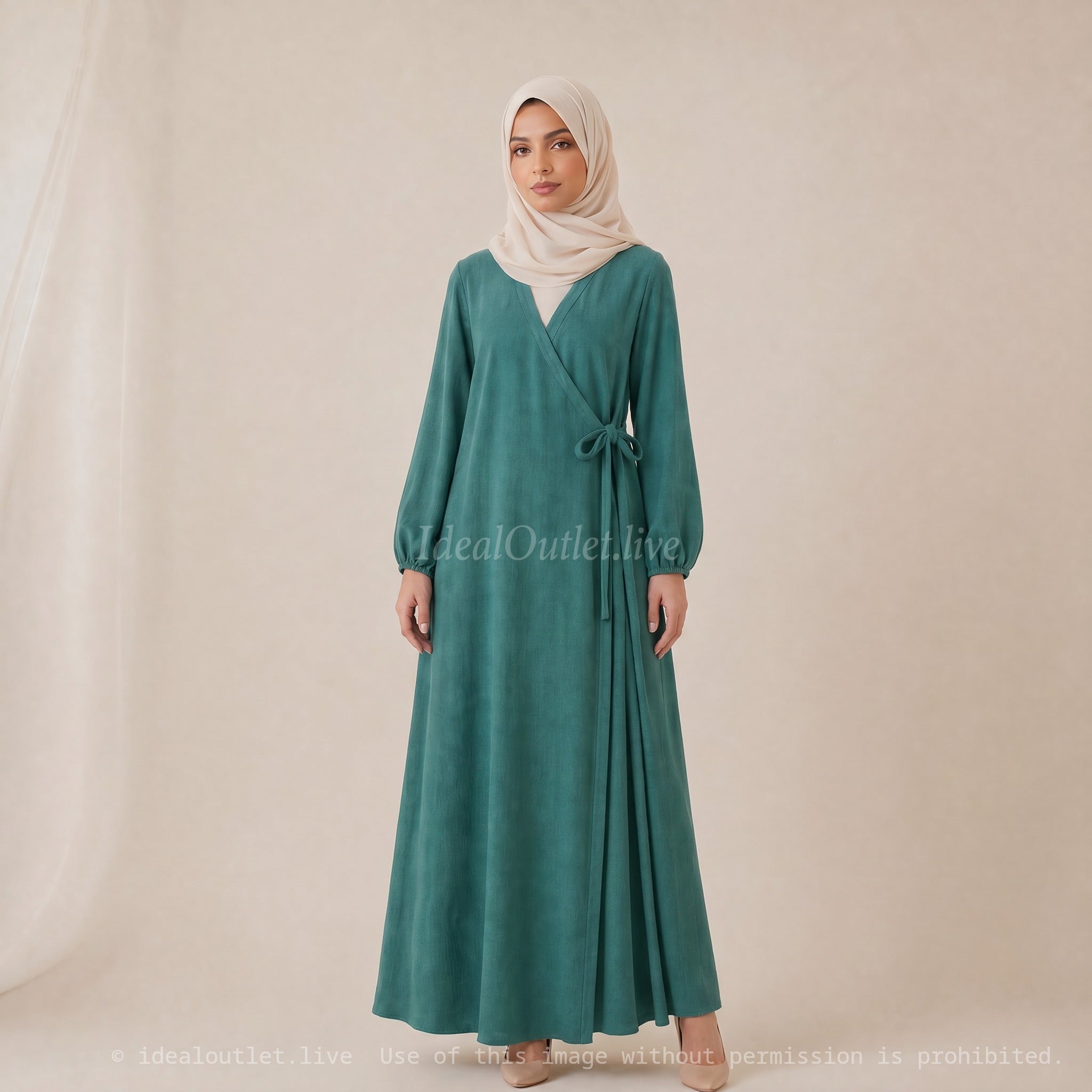 Robe Abaya Porte Feuille Ro2372 Jazz pour Femme - Élégante et Confortable