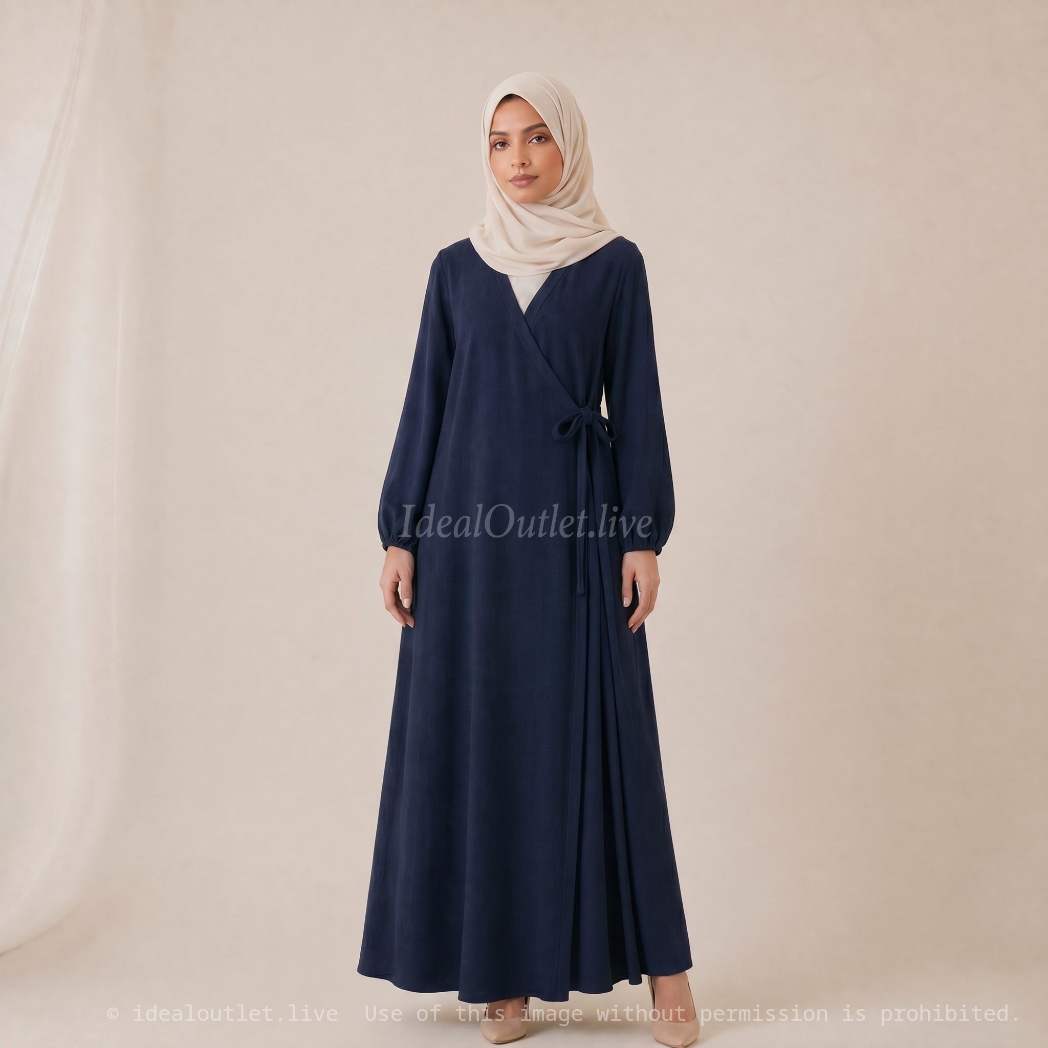 Robe Abaya Porte Feuille Ro2372 Jazz pour Femme - Élégante et Confortable