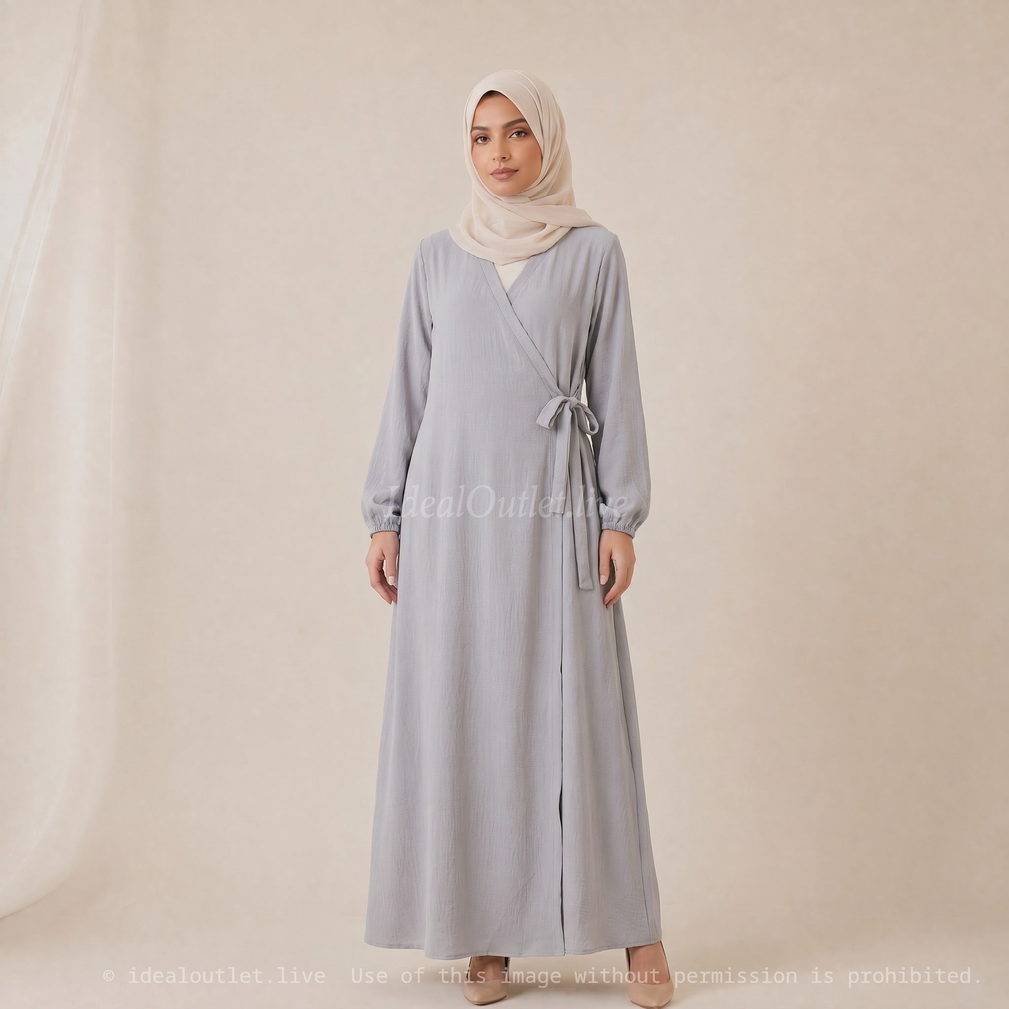 Robe Abaya Porte Feuille Ro2372 Jazz pour Femme - Élégante et Confortable