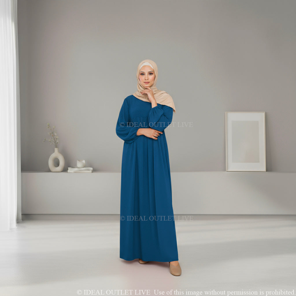 L'Élégance au Quotidien, Abaya Manches Ballon en Tissu Jazz, Chic et Mastour